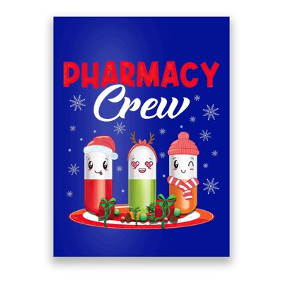 Pharmacy Crew Christmas Pills Snow Reindeer Santa Claus Meaningful Gift Poster