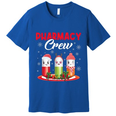 Pharmacy Crew Christmas Pills Snow Reindeer Santa Claus Meaningful Gift Premium T-Shirt