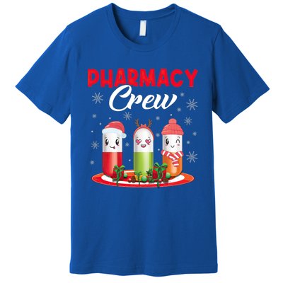 Pharmacy Crew Christmas Pills Snow Reindeer Santa Claus Meaningful Gift Premium T-Shirt