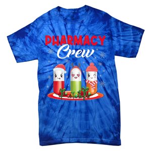 Pharmacy Crew Christmas Pills Snow Reindeer Santa Claus Meaningful Gift Tie-Dye T-Shirt