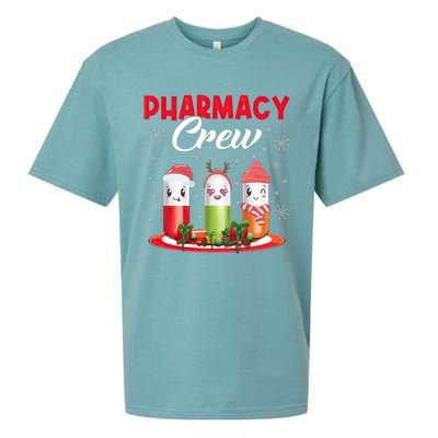 Pharmacy Crew Christmas Pills Snow Reindeer Santa Claus Meaningful Gift Sueded Cloud Jersey T-Shirt