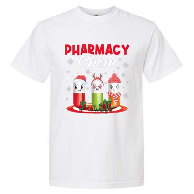 Pharmacy Crew Christmas Pills Snow Reindeer Santa Claus Meaningful Gift Garment-Dyed Heavyweight T-Shirt