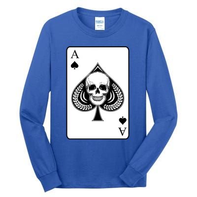 Poker Card Casino Gambler Gambling Game Hand Bluff Fold Cute Gift Tall Long Sleeve T-Shirt