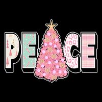 Peace Christmas Cute Holiday Gift Ladies Essential Flowy Tank