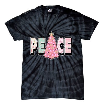 Peace Christmas Cute Holiday Gift Tie-Dye T-Shirt