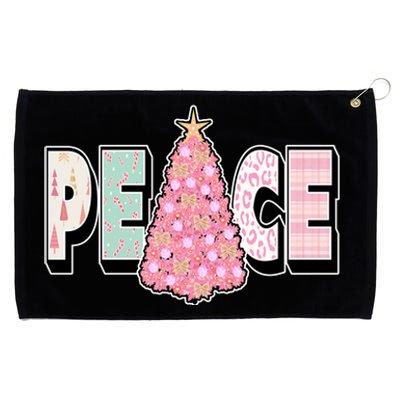 Peace Christmas Cute Holiday Gift Grommeted Golf Towel