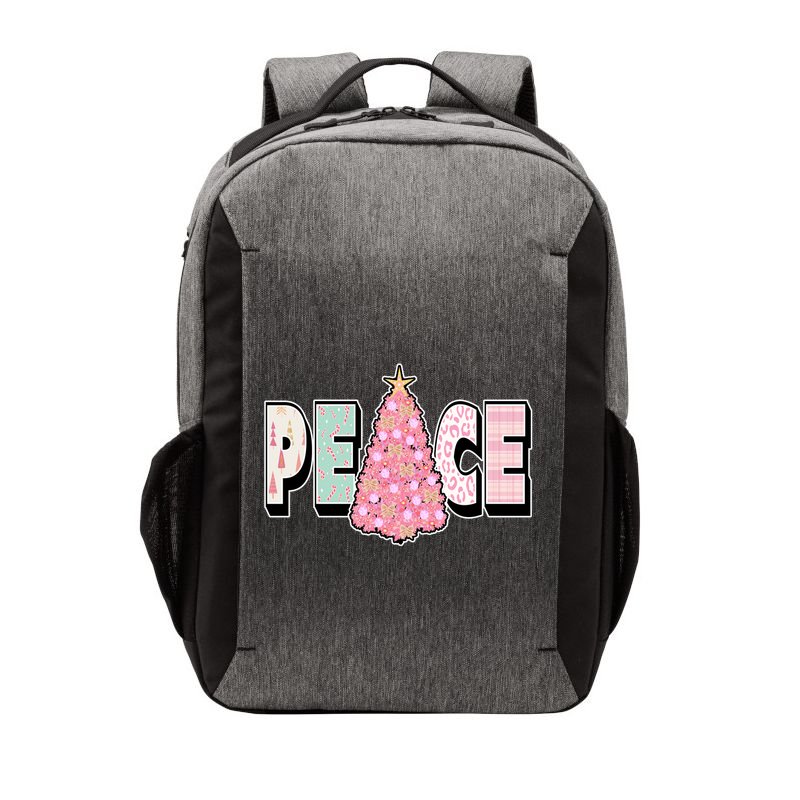 Peace Christmas Cute Holiday Gift Vector Backpack