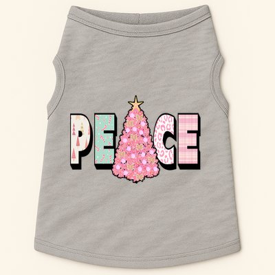 Peace Christmas Cute Holiday Gift Doggie Tank