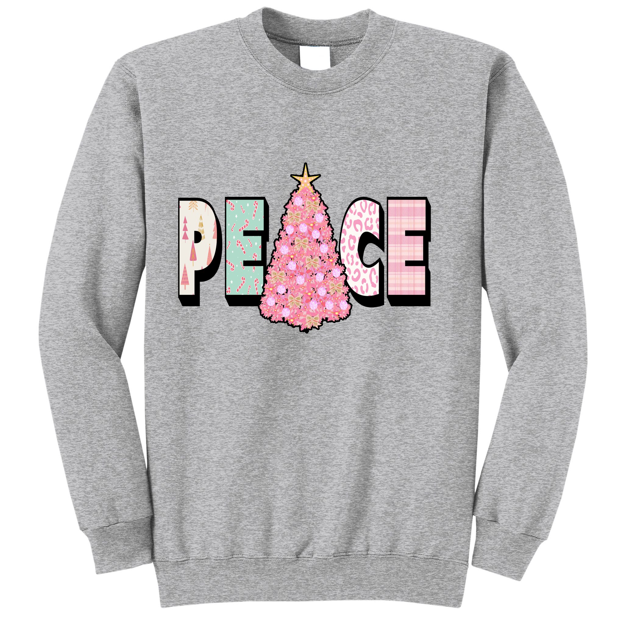 Peace Christmas Cute Holiday Gift Sweatshirt