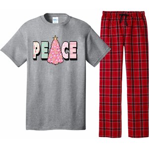 Peace Christmas Cute Holiday Gift Pajama Set