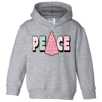 Peace Christmas Cute Holiday Gift Toddler Hoodie