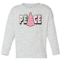 Peace Christmas Cute Holiday Gift Toddler Long Sleeve Shirt