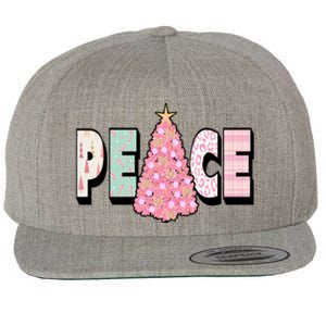 Peace Christmas Cute Holiday Gift Wool Snapback Cap