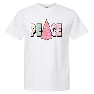 Peace Christmas Cute Holiday Gift Garment-Dyed Heavyweight T-Shirt