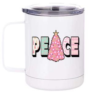 Peace Christmas Cute Holiday Gift 12 oz Stainless Steel Tumbler Cup