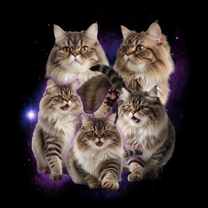 Persian Cats Collage City Backpack