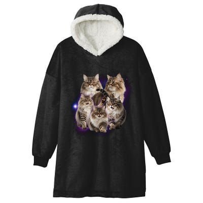 Persian Cats Collage Hooded Wearable Blanket