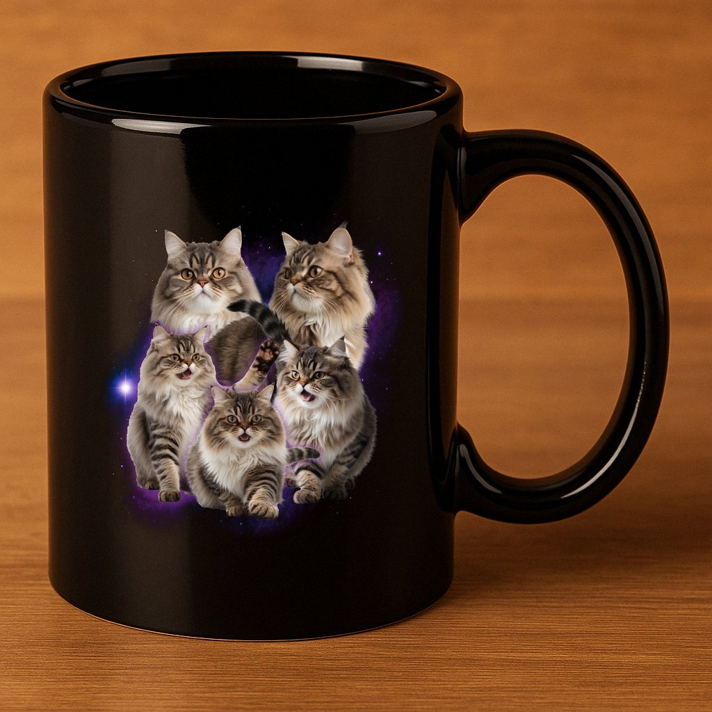 Persian Cats Collage 11oz C Handle Ceramic Mug
