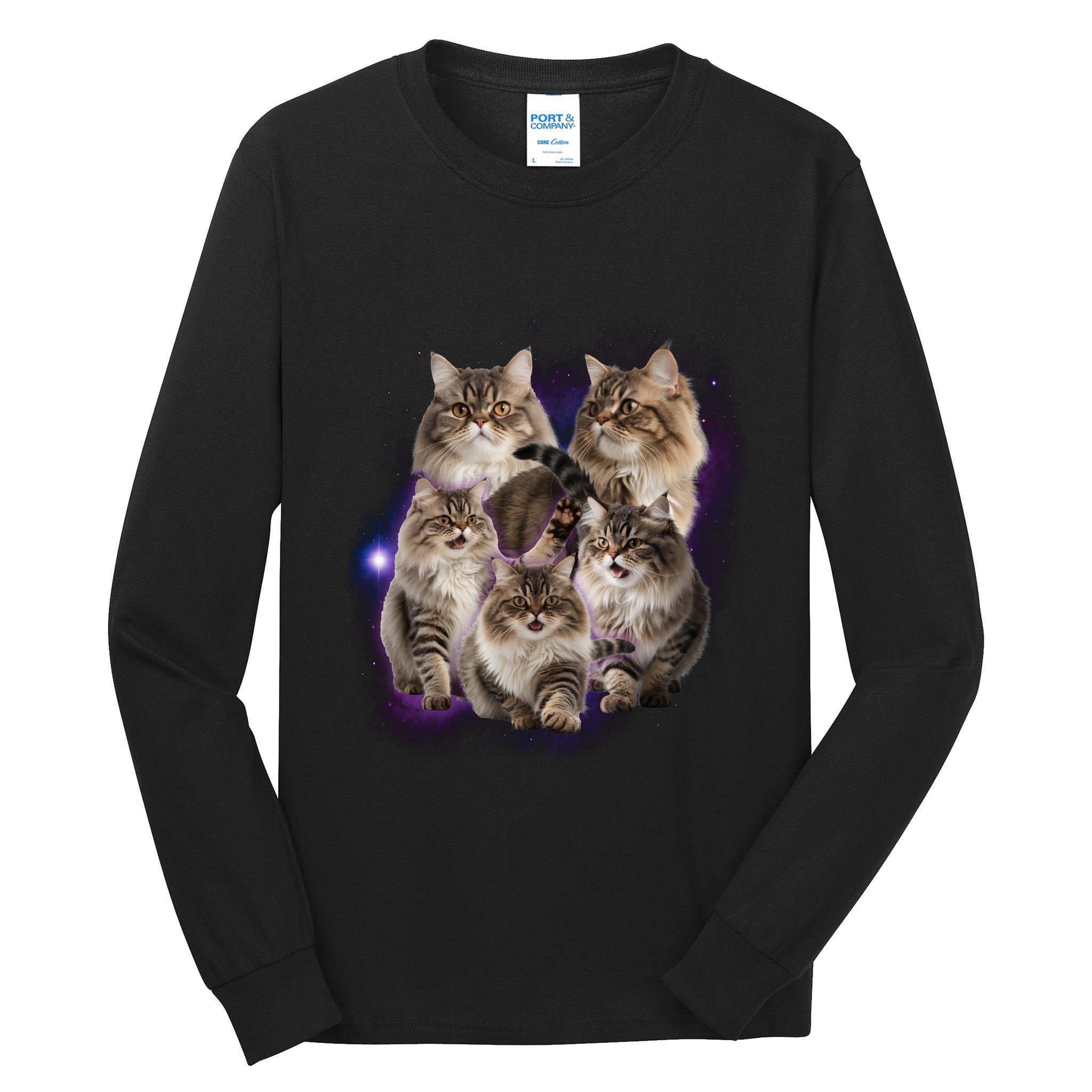 Persian Cats Collage Tall Long Sleeve T-Shirt