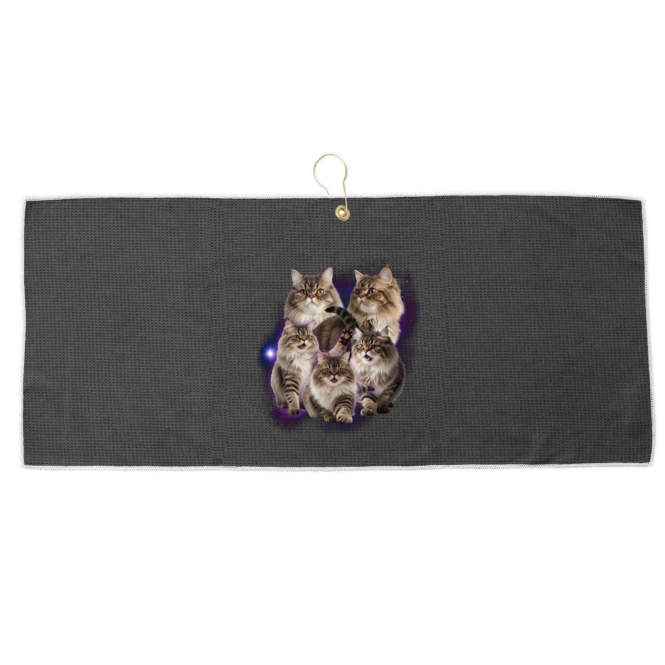 Persian Cats Collage Large Microfiber Waffle Golf Towel
