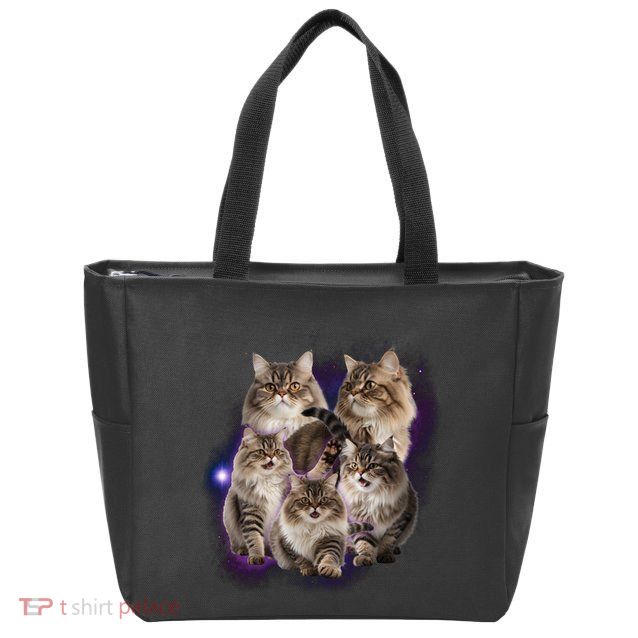 Persian Cats Collage Zip Tote Bag
