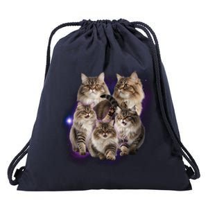 Persian Cats Collage Drawstring Bag