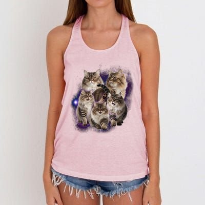 Persian Cats Collage Women's Knotted Racerback Tank