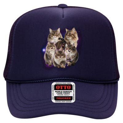 Persian Cats Collage High Crown Mesh Back Trucker Hat