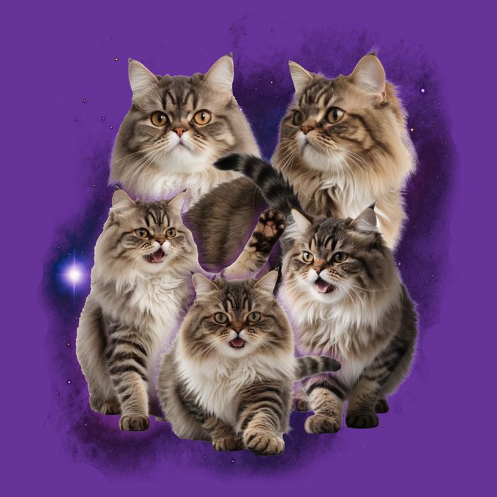 Persian Cats Collage Tall T-Shirt