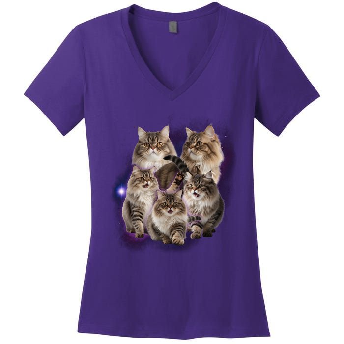 Persian Cats Collage Women's V-Neck T-Shirt