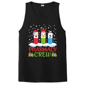 Pharmacy Crew Christmas Pills Snow Reindeer Santa Claus Gift PosiCharge Competitor Tank