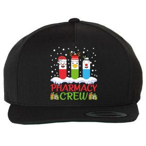 Pharmacy Crew Christmas Pills Snow Reindeer Santa Claus Gift Wool Snapback Cap