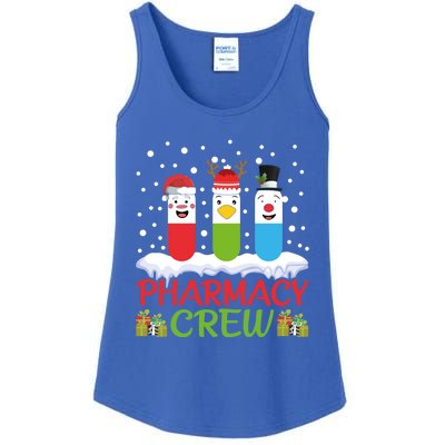 Pharmacy Crew Christmas Pills Snow Reindeer Santa Claus Gift Ladies Essential Tank