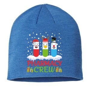 Pharmacy Crew Christmas Pills Snow Reindeer Santa Claus Gift Sustainable Beanie