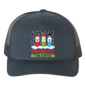 Pharmacy Crew Christmas Pills Snow Reindeer Santa Claus Gift Yupoong Adult 5-Panel Trucker Hat