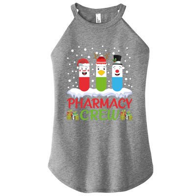 Pharmacy Crew Christmas Pills Snow Reindeer Santa Claus Gift Women's Perfect Tri Rocker Tank