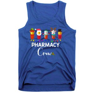 Pharmacy Crew Christmas Pills Snow Reindeer Santa Claus Gift Tank Top