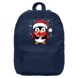 Penguin Christmas Candy Cane Winter 16 in Basic Backpack