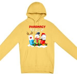 Pharmacy Crew Christmas Pills Snow Reindeer Santa Claus Gift Premium Pullover Hoodie