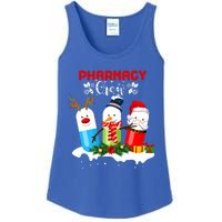 Pharmacy Crew Christmas Pills Snow Reindeer Santa Claus Gift Ladies Essential Tank