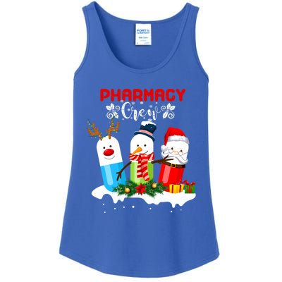 Pharmacy Crew Christmas Pills Snow Reindeer Santa Claus Gift Ladies Essential Tank