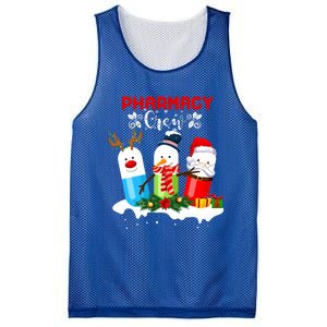 Pharmacy Crew Christmas Pills Snow Reindeer Santa Claus Gift Mesh Reversible Basketball Jersey Tank