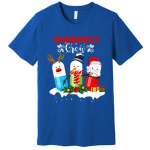 Pharmacy Crew Christmas Pills Snow Reindeer Santa Claus Gift Premium T-Shirt