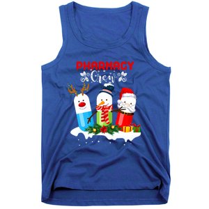 Pharmacy Crew Christmas Pills Snow Reindeer Santa Claus Gift Tank Top