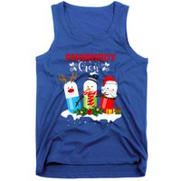 Pharmacy Crew Christmas Pills Snow Reindeer Santa Claus Gift Tank Top