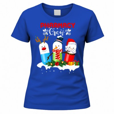 Pharmacy Crew Christmas Pills Snow Reindeer Santa Claus Gift Women's T-Shirt