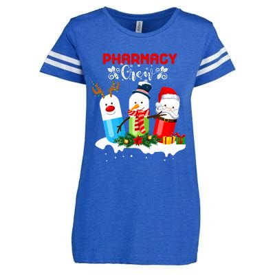 Pharmacy Crew Christmas Pills Snow Reindeer Santa Claus Gift Enza Ladies Jersey Football T-Shirt