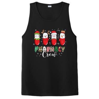 Pharmacy Crew Christmas Pills Snow Reindeer Santa Lights Gift PosiCharge Competitor Tank