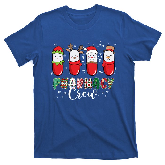 Pharmacy Crew Christmas Pills Snow Reindeer Santa Lights Gift T-Shirt