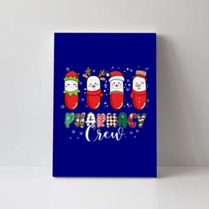 Pharmacy Crew Christmas Pills Snow Reindeer Santa Lights Gift Canvas